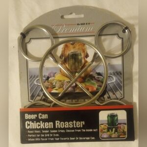 NWT Mr. Bar BQ's Premium Beer Can Chicken Roaster